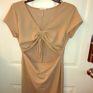 Nude Bodycon Dress